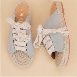 Sky is Blue Lace Up Espadrille Sandals (Blue Espadrille Sandals)